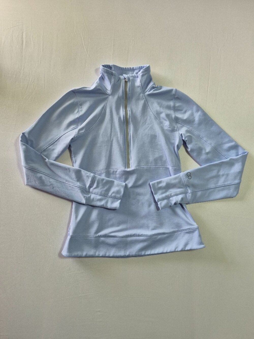 Calia Womens Half Zip Running Pullover Blue Cold Weather WAX34091 Fit Like XS/S